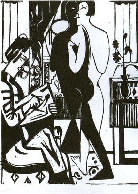 Maler und Modell von Ernst Ludwig Kirchner (30677)